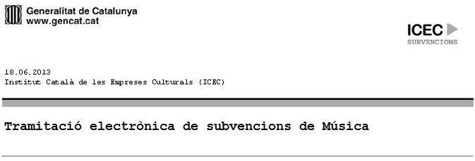 SubvencionsICEC_Tramitacióelectrònicadesubvencionsdemúsica