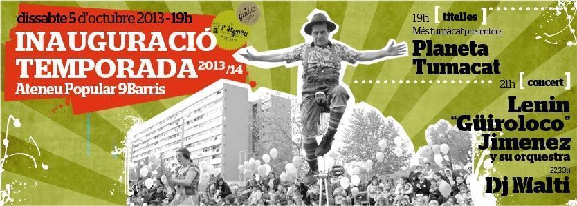 Inauguració de Temporada 2013/14 de l'Ateneu Popular 9 Barris (Barcelona)