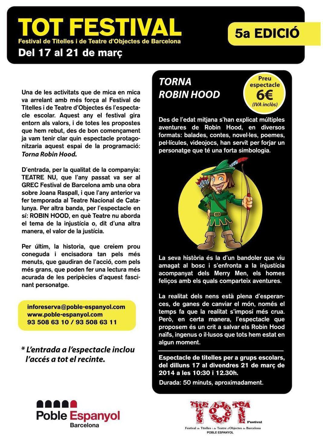 TORNA ROBIN HOOD - TOT festival - 2014