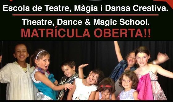 MATRÍCULA OBERTA CURS 2014-2015, TEATRE, DANSA CREATIVA, MÀGIA, INTERPRETACIÓ DAVANT LA CÀMERA, ENGLISH O CATALÀ